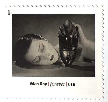 100 Man Ray Photograph Postage Stamps / 1926 Photograph Noir et Blanche / Surrealist Photographer / Forever Stamps for Mailing